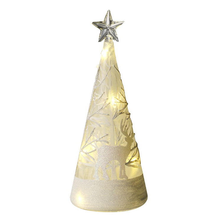 Metal/Twig Light Up Cone Tree main image 1